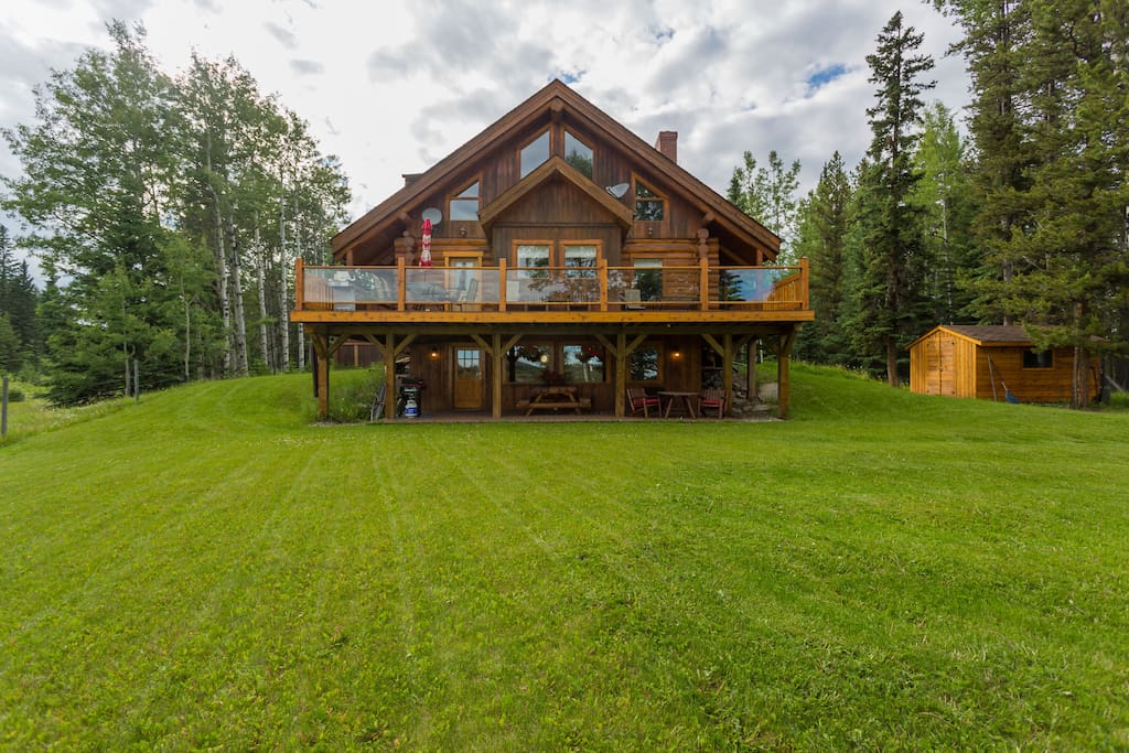 The B&B is the partial lower level of our Alpine home