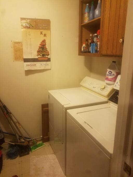 Washer and dryer, shared with owners