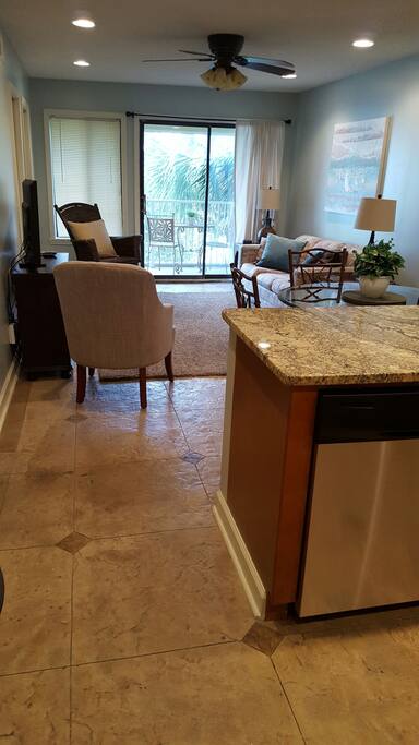 Entry into the modern beach rental