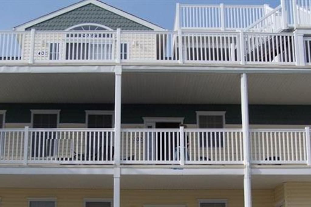 Front of condo