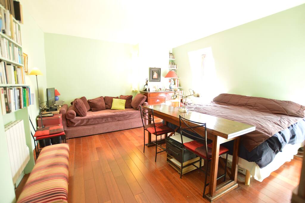 The apartment has a great atmosphere