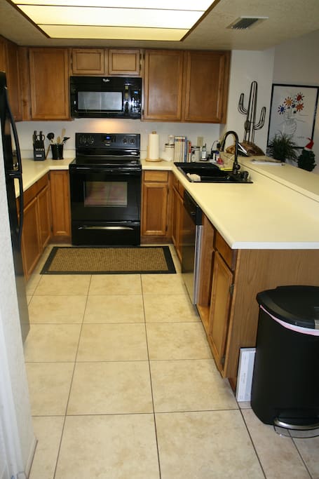 Kitchen with all new appliances.