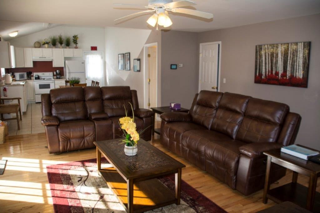 Open Living Room & Kitchen