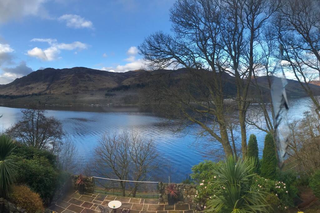 View from house and garden