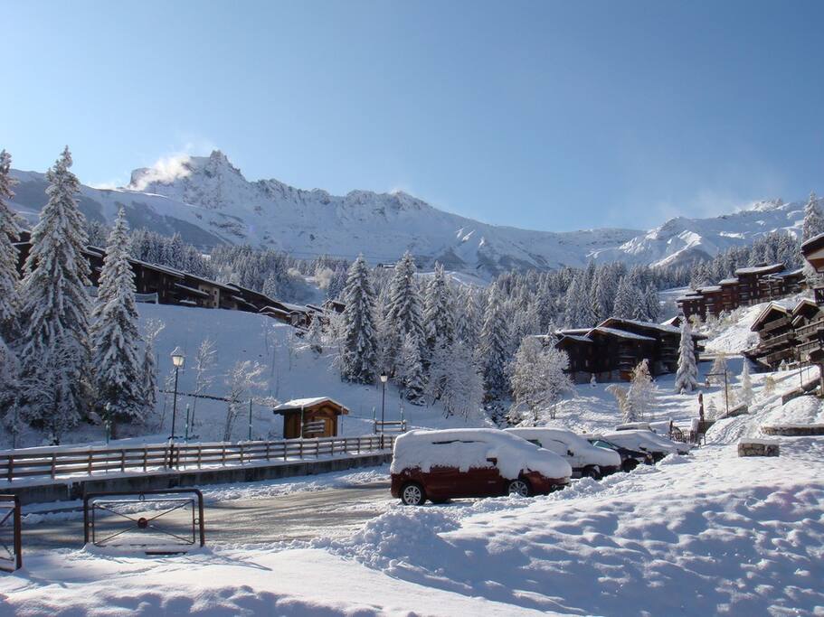 la vue depuis la terrrasse