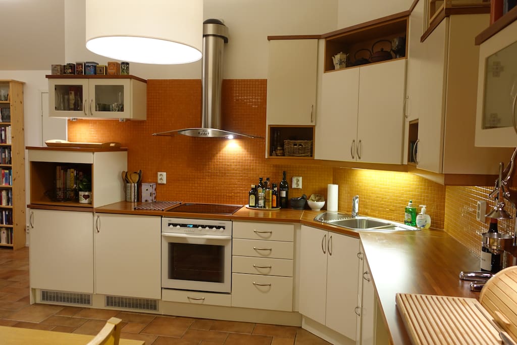 Well equipped kitchen.
