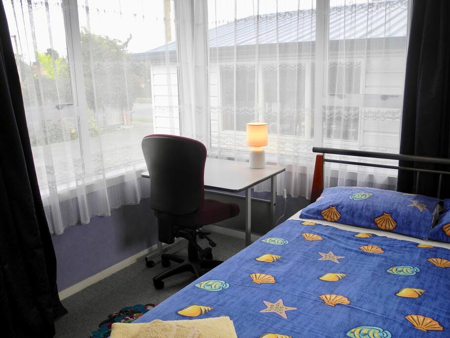 Bedroom 1 with desk