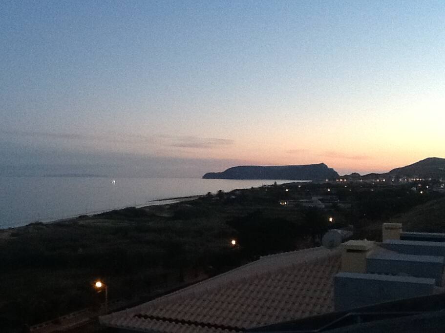 evening view from balcony