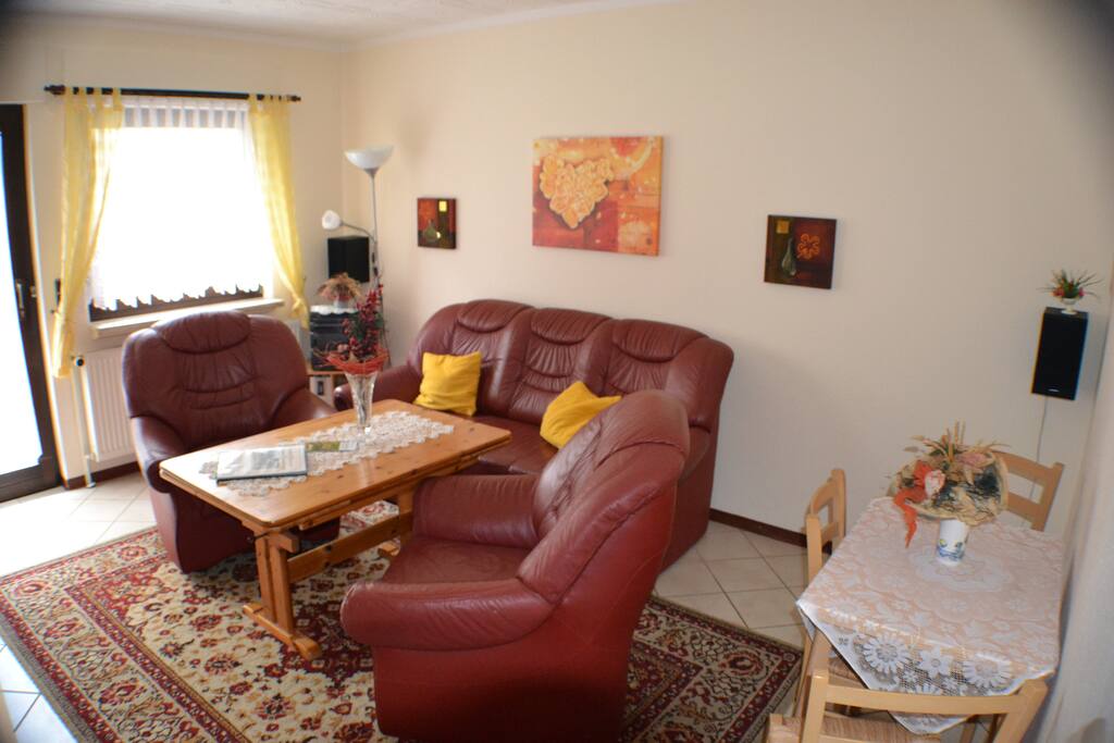 Wohnzimmer Ferienwohnung 1