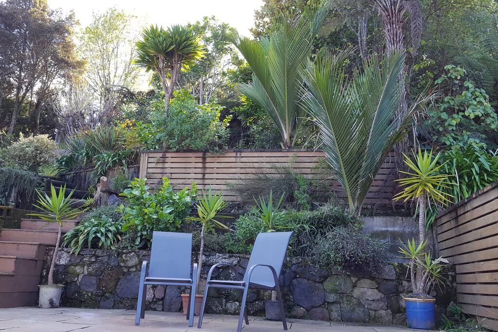 Tranquil garden setting