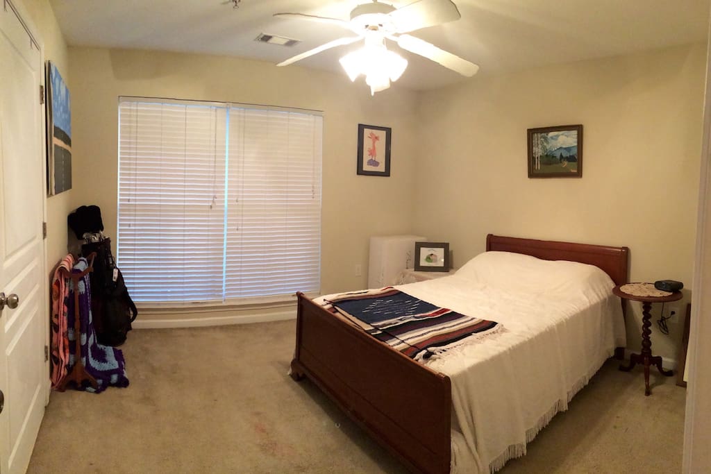 Private room with full bed and lots of blankets!