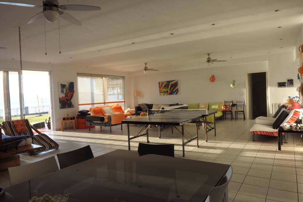 Living room and playroom