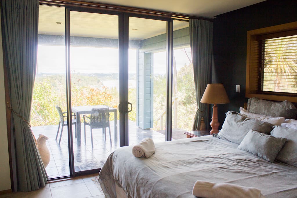 Garden Suite Bedroom and view