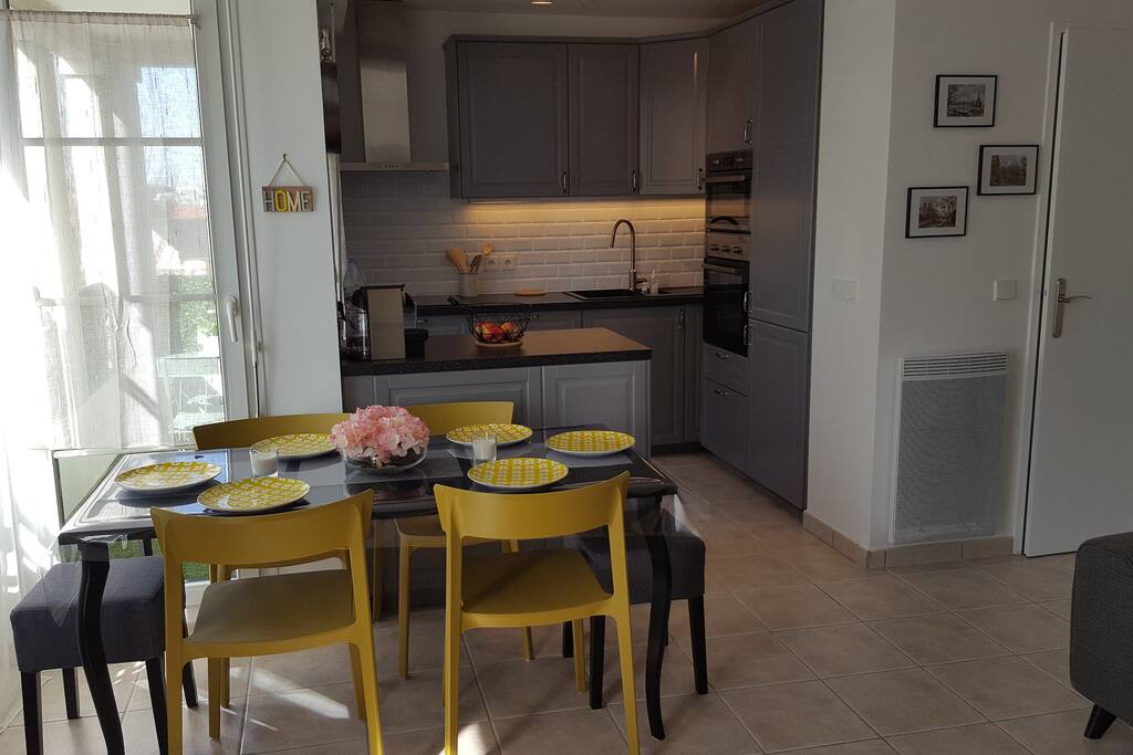 Cuisine salle à manger conviviale