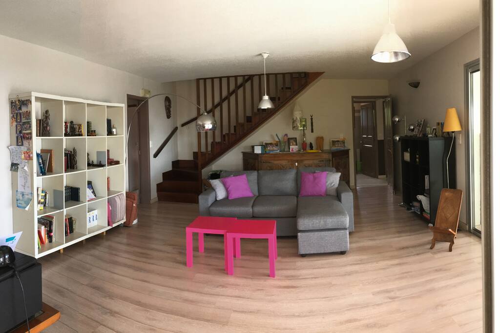 Le salon vu de la terrasse