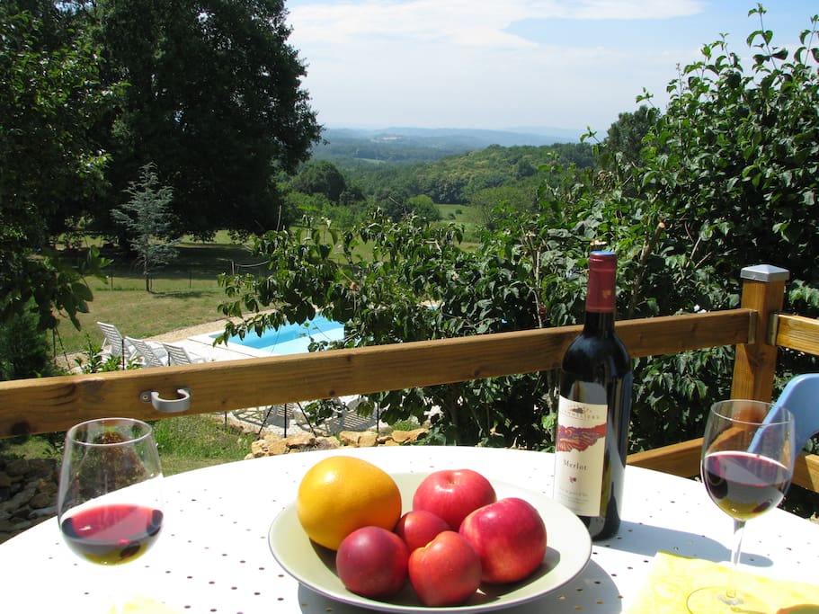 terrace and view
