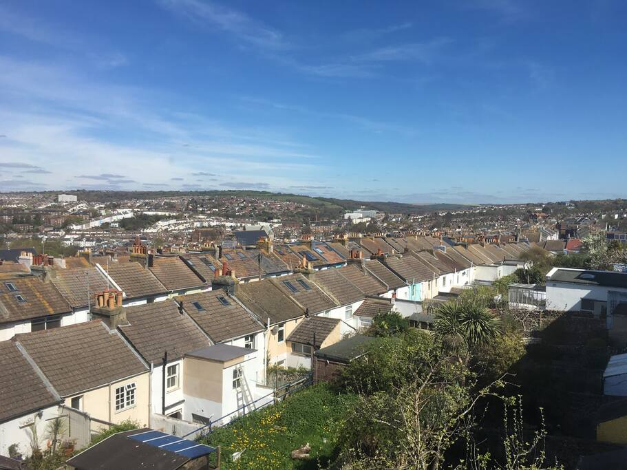 View from the back of the attic room.