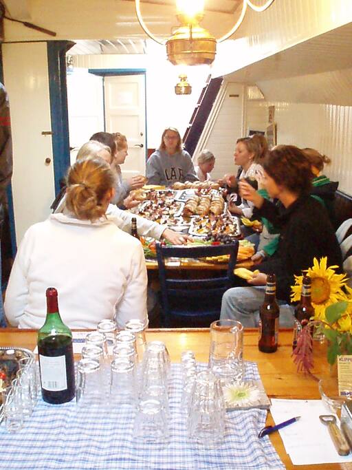 Big table to hang around and play games