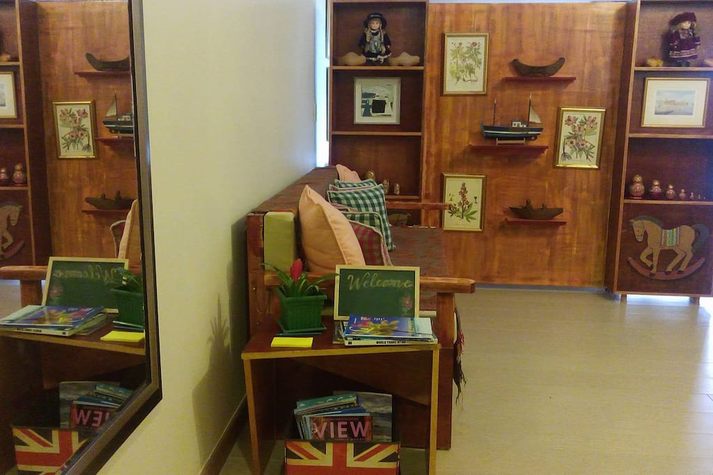 Homey, cozy... It's your home-away-from-home type of accommodation. A combination of local and international details from mementos of the property owner's travels.