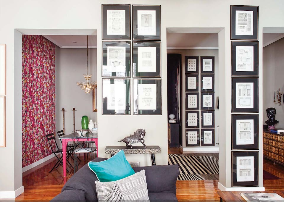 Living room & dining room