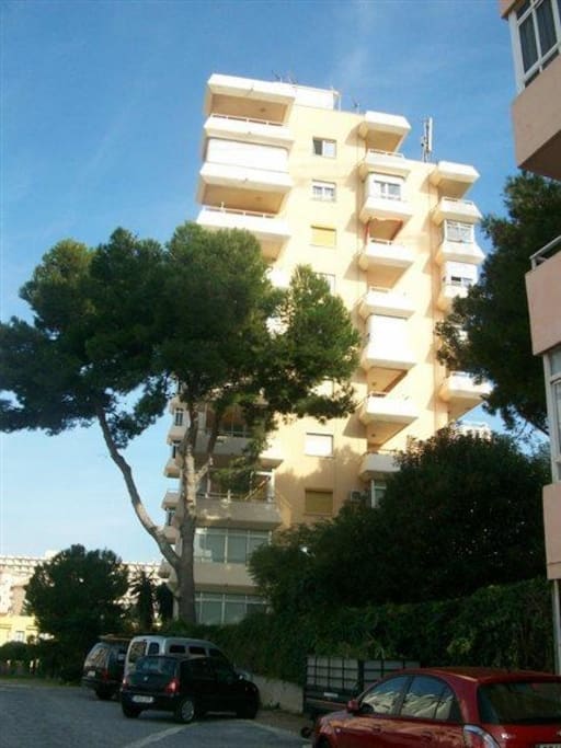 View of building from car park