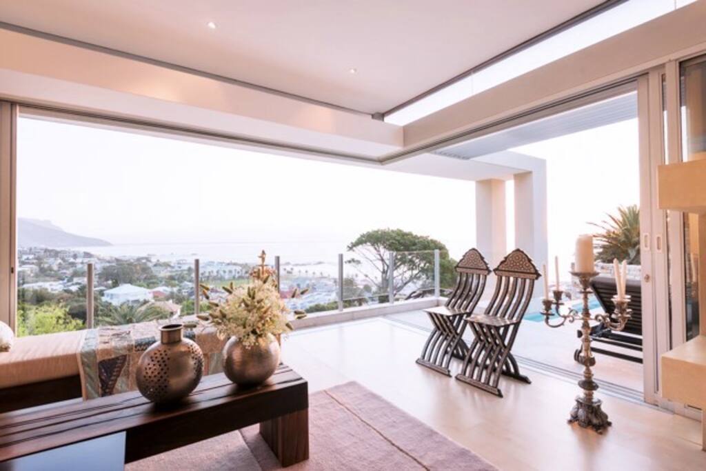 front formal lounge
with amazing mountain and see views of entire camps bay