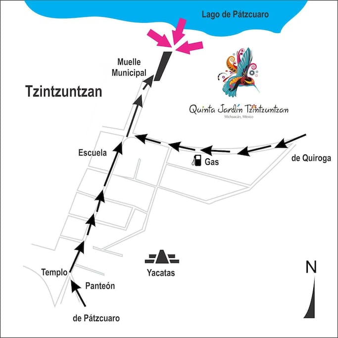 A 5 minutos caminando del pueblo mágico
