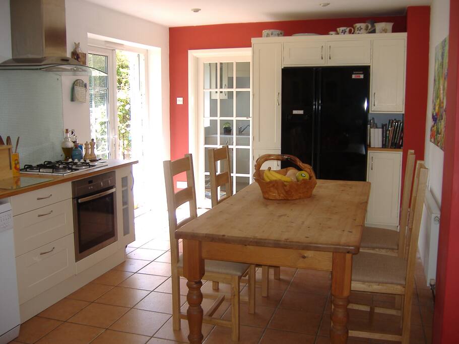 Kitchen leading to utility