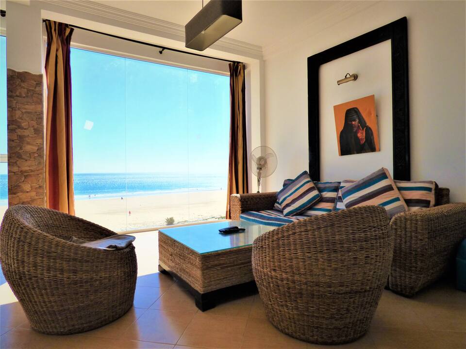 RosyPlage, a blue house on a surf beach, Aghroud, near Taghazout, Morocco, photo 2 of 10