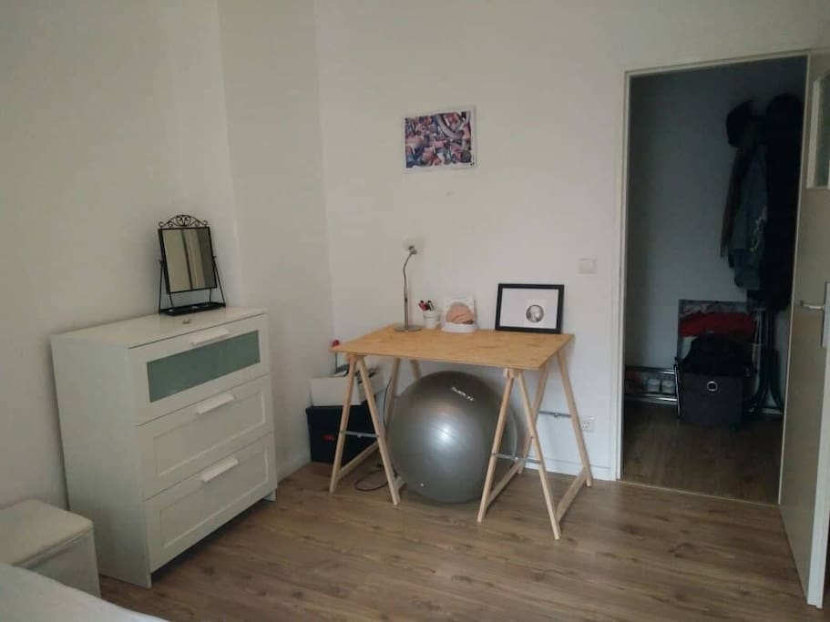 desk and drawers