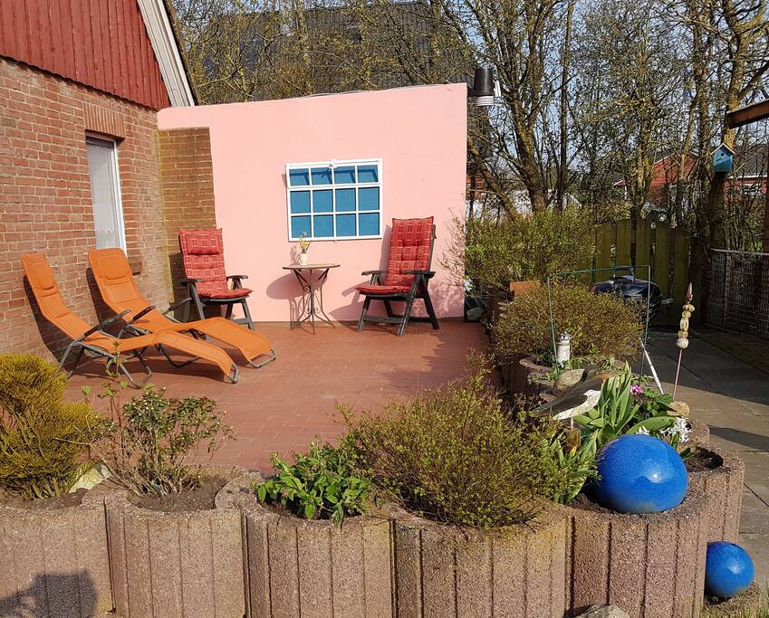 Möblierte Terrasse