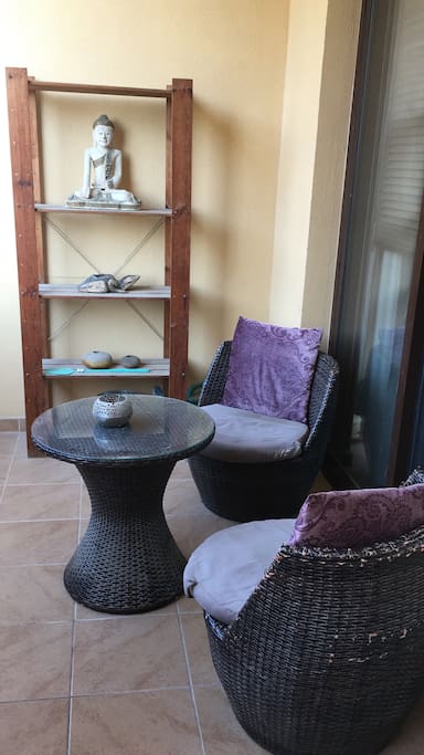 Private patio off the bedroom