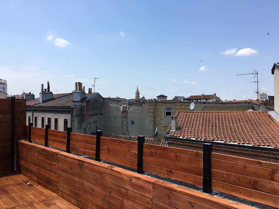 vue sur les toits de toulouse