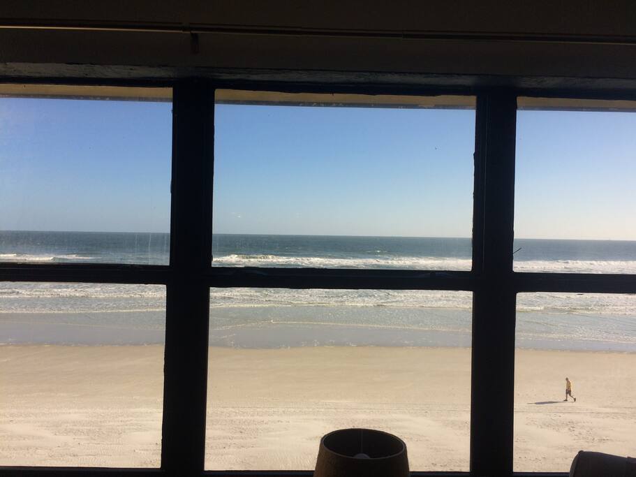 The living room panoramic view of the Atlantic Ocean.