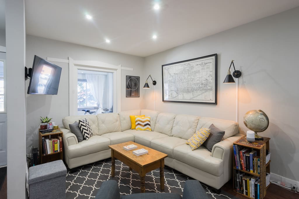 There's plenty of space to stretch out on a slow morning or a rainy day.
