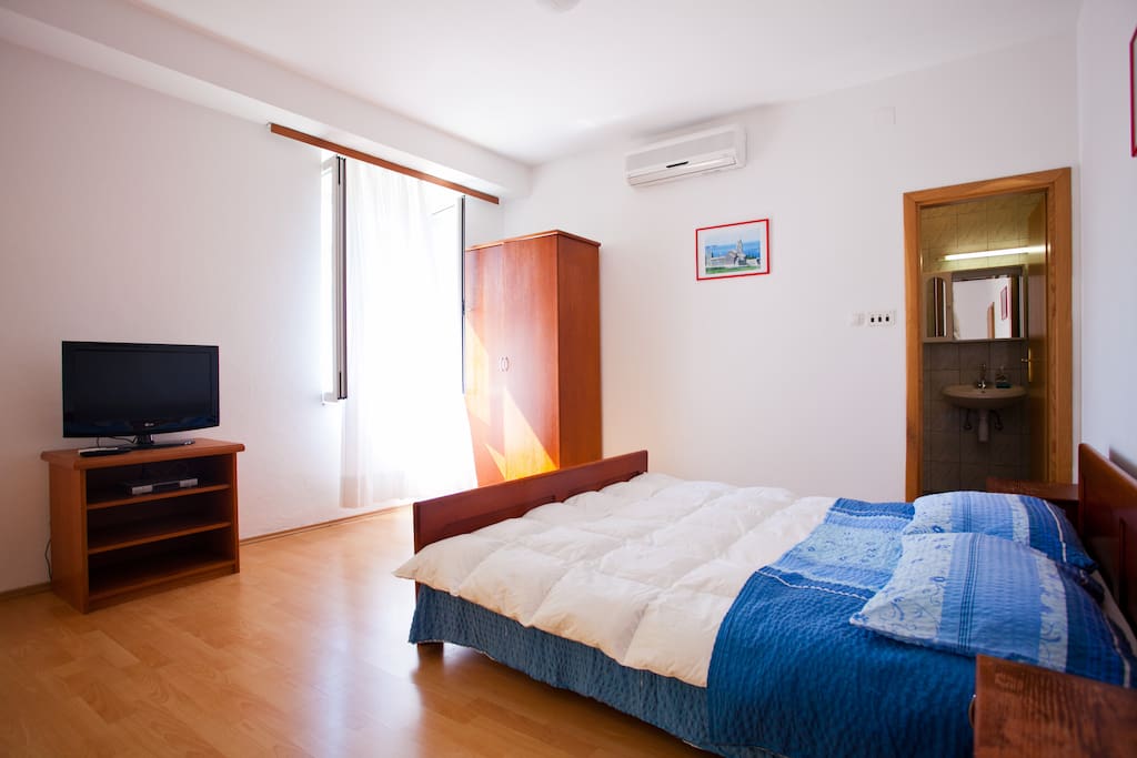 Bedroom with Flat Screen TV
