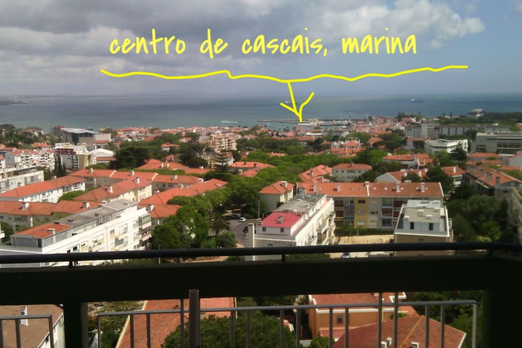 vista do apartamento sobre Cascais
