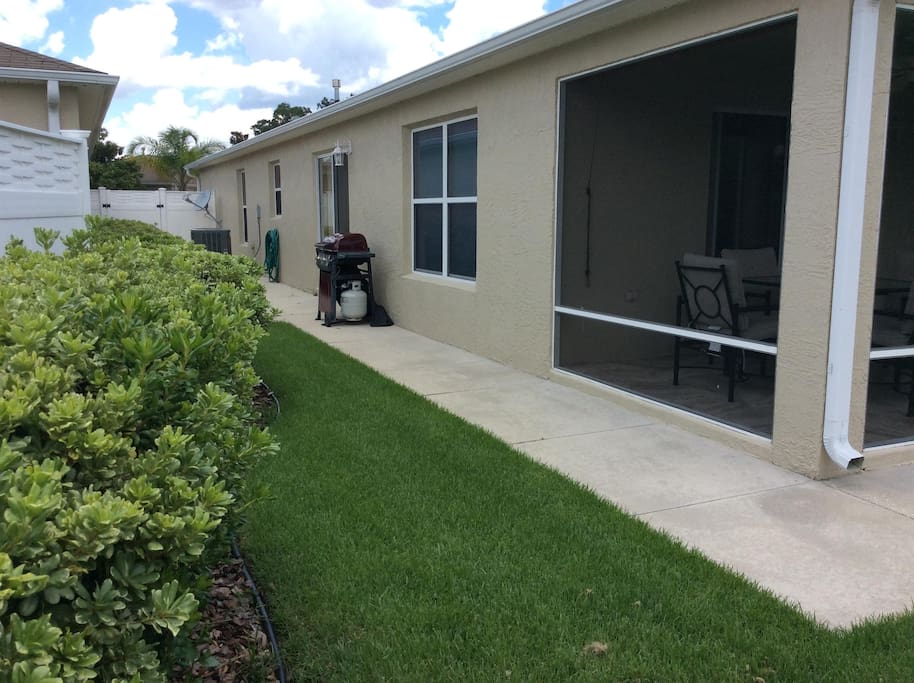 Side Patio with BBQ