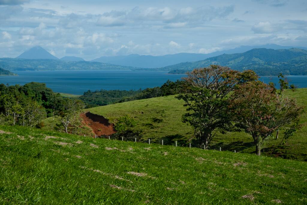 View of the Lake Arenal from top of our hill