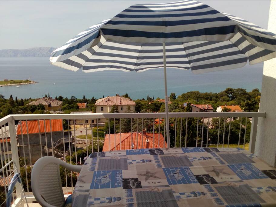 view from the balcony