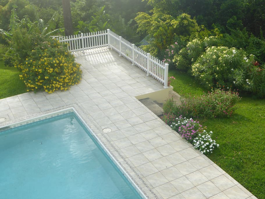 down to the garden