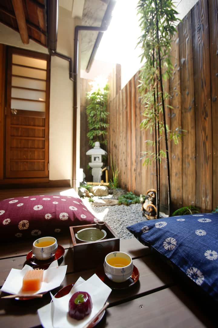 Machiya with hammock and terrace