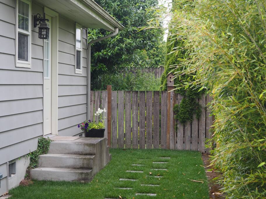 Enter through your private door with off-street parking.