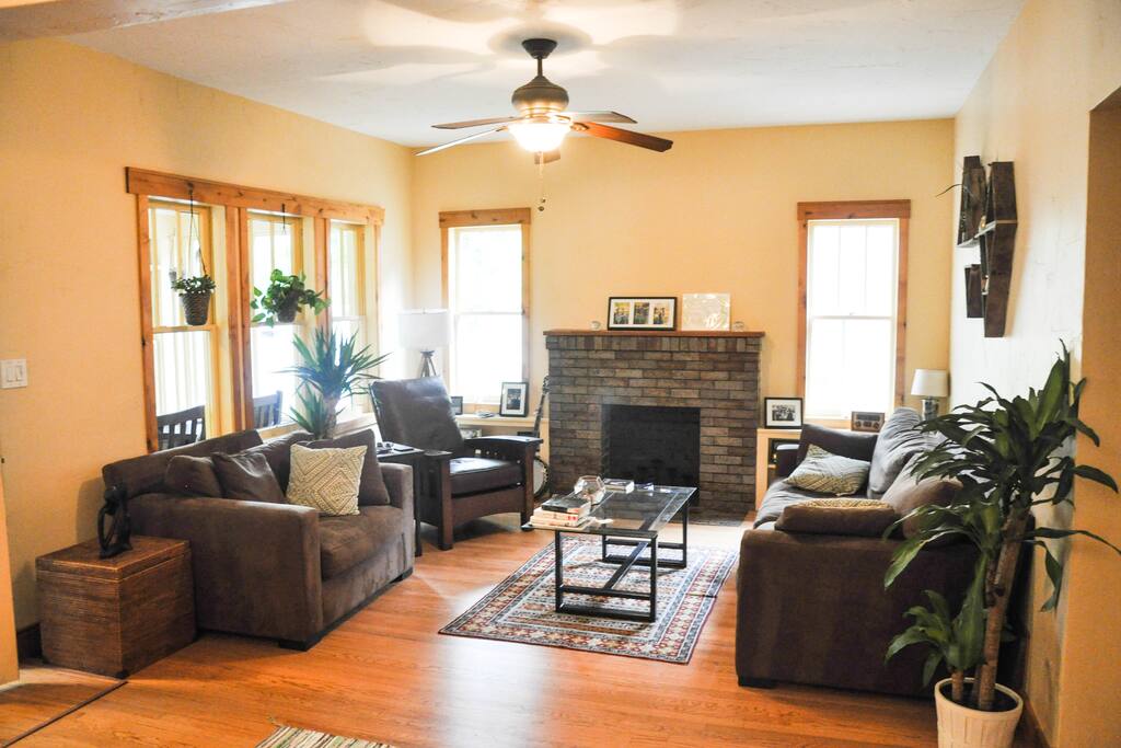 Sun-filled living room