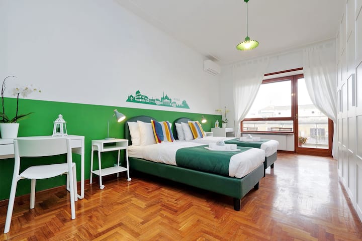 HABITACIÓN DOBLE VERDE 