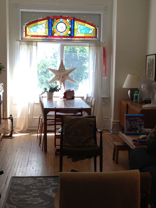 Original stain glass window