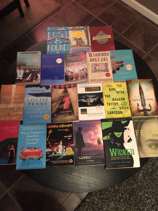 Book selection varies and stock is always revolving!