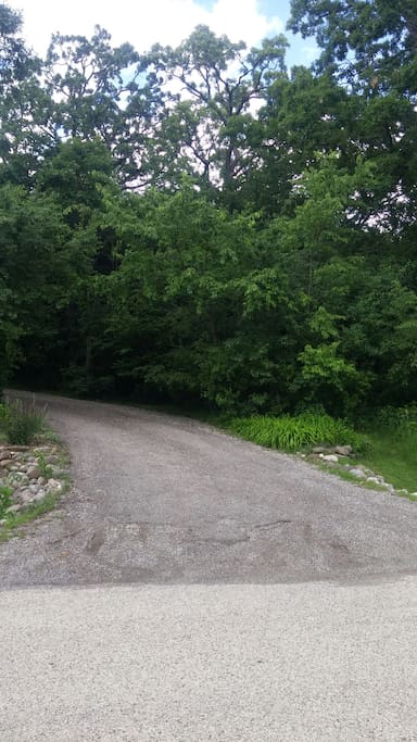 when you see thus, you found the end of our driveway