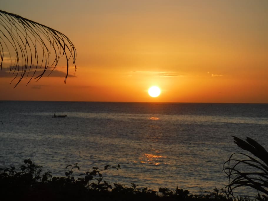 Sunset in front of Camp Jenil Serenity Beach Hometel