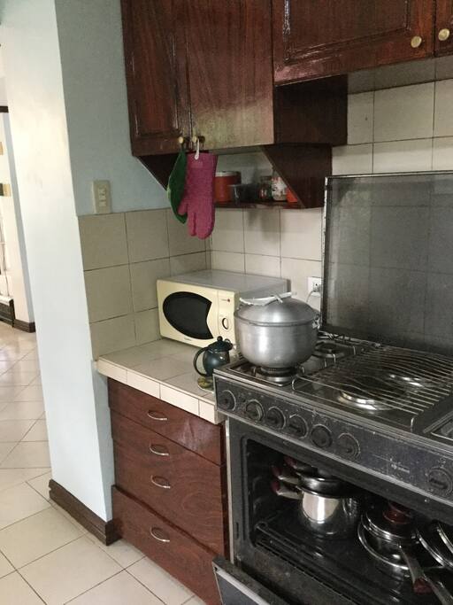 Part of kitchen.